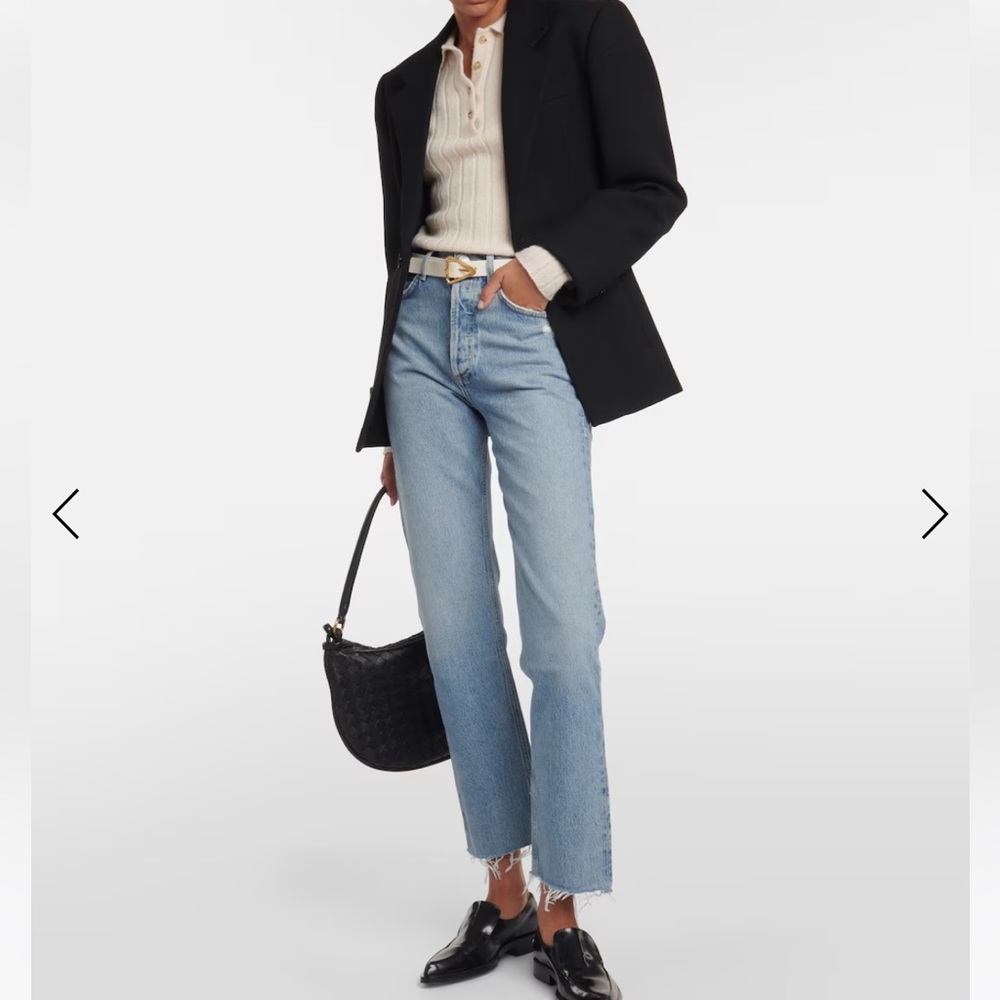Agolde Blue High Rise Jeans Vintage-Inspired